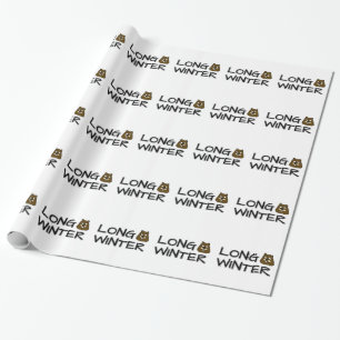 Papier Cadeau Long hiver