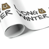 Papier Cadeau Long hiver (Coin rond)