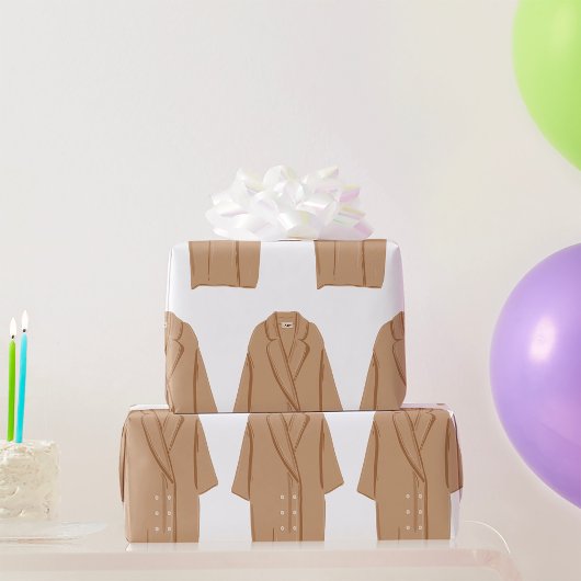 Papier Cadeau Long manteau de printemps