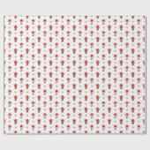Papier Cadeau Longhorn en Red Ski Casquette et Motif Scarf (Plat)