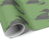 Papier Cadeau Loon Ontario (Coin rond)