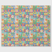 Papier Cadeau LOONEY TUNES™ | Joyeuses fêtes Motif de Noël (Plat)