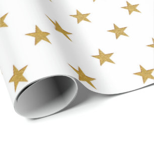 Papier Cadeau L'or blanc tient le premier rôle les confettis US