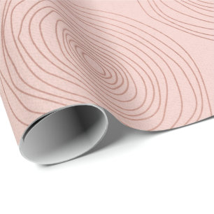 Papier Cadeau L'or de rose de rose entoure la poudre maigre