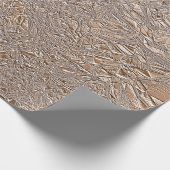 Papier Cadeau L'Or Et La Crème Chic Rose Sombre (Coin)