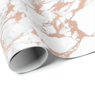 Papier Cadeau L'or rose blanc de GrayPink rougissent le lux de