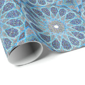 Papier Cadeau L'Orient bleu (Coin rond)