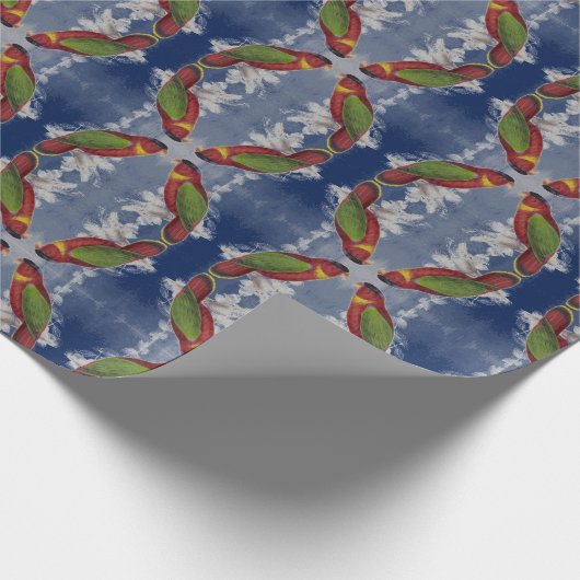 Papier Cadeau Lory à cou noir (Coin)