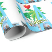 Papier Cadeau los angeles l a california ville usa amérique (Coin rond)