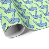 Papier Cadeau Lot bleu clair (Coin rond)