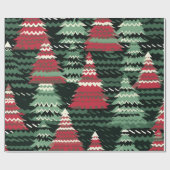 Papier Cadeau Lot d'arbre de Noël (Plat)