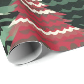 Papier Cadeau Lot d'arbre de Noël (Coin rond)