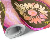 Papier Cadeau Lotus (Coin rond)