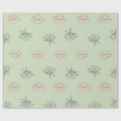 Papier Cadeau Lotus du printemps (Plat)