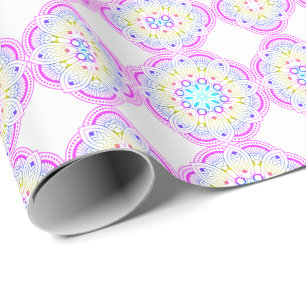 Papier Cadeau Lotus Mandala Design