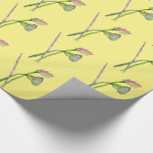 Papier Cadeau Lotus rose Fleur Zen Art bouddhiste (Coin)