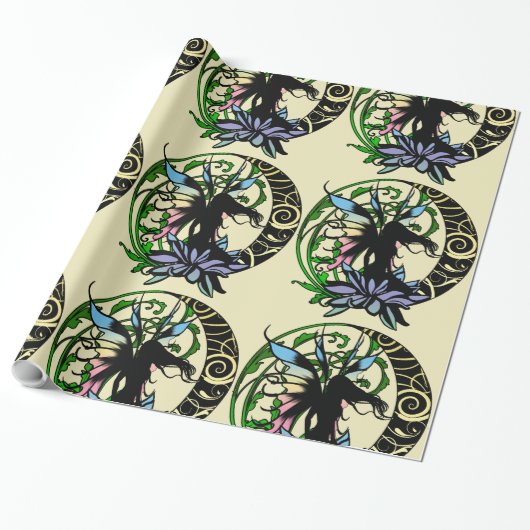 Papier Cadeau Lotus Shadow Fairy (Déroulé)