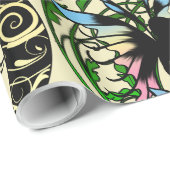Papier Cadeau Lotus Shadow Fairy (Coin rond)