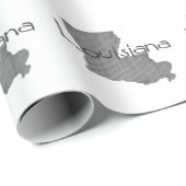 Papier Cadeau Louisiane (Coin rond)