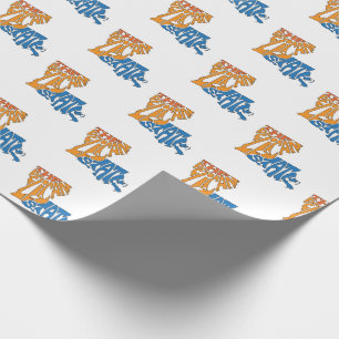 Papier Cadeau Louisiane surnom Word Art