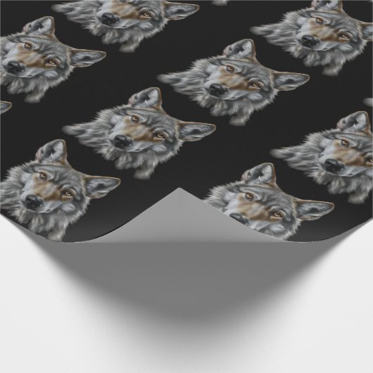 Papier Cadeau Loup (Coin)