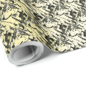 Papier Cadeau Loup (Coin rond)