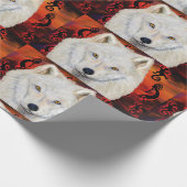 Papier Cadeau Loup Blanc (Coin)