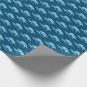 Papier Cadeau Loup bleu (Coin)