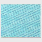 Papier Cadeau Loup bleu (Plat)