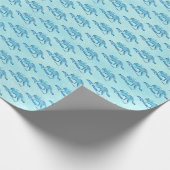 Papier Cadeau Loup bleu (Coin)