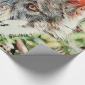 Papier Cadeau loup cinglé (Coin)