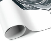Papier Cadeau Loup conscient (Coin rond)
