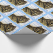 Papier Cadeau Loup d'hiver (Coin)