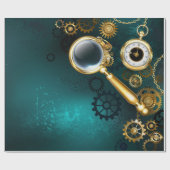 Papier Cadeau Loupe en style Steampunk (Plat)