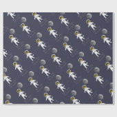 Papier Cadeau "Loutre astronaute mignon de loutre du ce monde" (Plat)