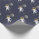 Papier Cadeau "Loutre astronaute mignon de loutre du ce monde" (Coin)