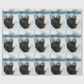 Papier Cadeau Loutre de mer (Plat)