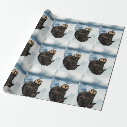 Papier Cadeau Loutre de mer (Déroulé)