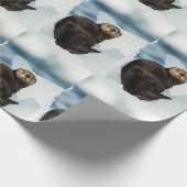 Papier Cadeau Loutre de mer (Coin)