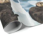Papier Cadeau Loutre de mer (Coin rond)