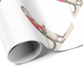 Papier Cadeau Loutre de ski (Coin rond)