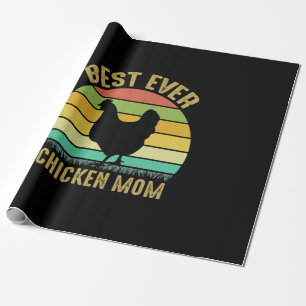 Papier Cadeau Louvain de poulet   Meilleure mère du poulet