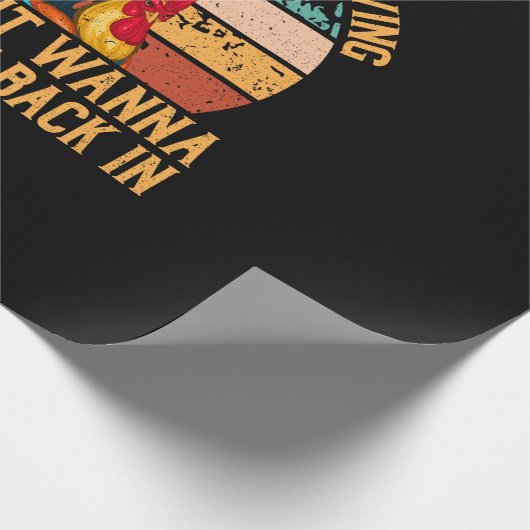 Papier Cadeau Louvain de poulet | Vous Pourriez Vouloir Chauffer (Coin)