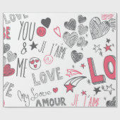 Papier Cadeau Love (Plat)