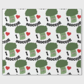 Papier Cadeau Love Brocoli (Plat)