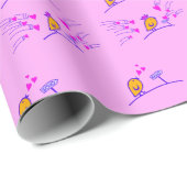 Papier Cadeau LOVE ECHO - Comic Birds Tweetlercools 3 (Coin rond)