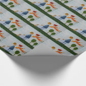 Papier Cadeau Love Flying Feed Papier à enveloppement brillant (Coin)