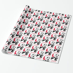 Papier Cadeau Love football
