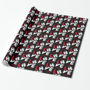 Papier Cadeau Love football