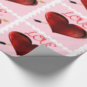Papier Cadeau Love Forever Stamp Wrapper Papier (Coin)